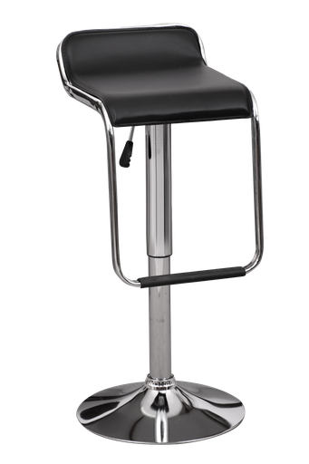 BAR STOOL B014 LEATHER BLACK