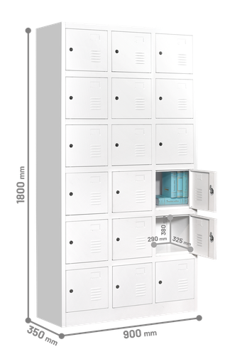 RAK SERBAGUNA STEEL 18 PINTU