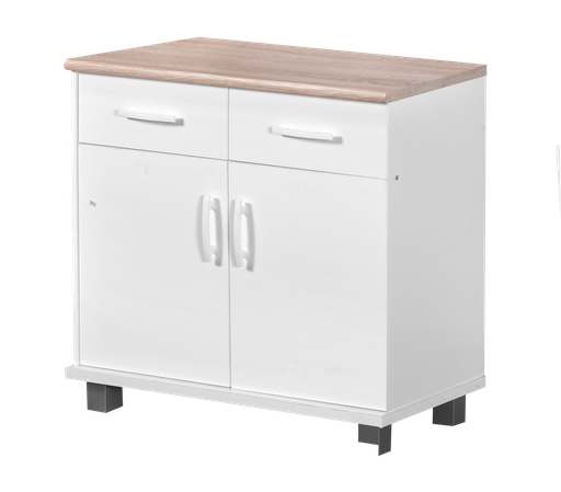 KITCHEN SET BAWAH 2 PINTU LUNA PUTIH