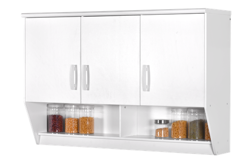 KITCHEN SET ATAS 3 PINTU LUNA PUTIH